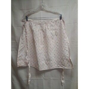Vintage Handmade White With Polka Dot Apron